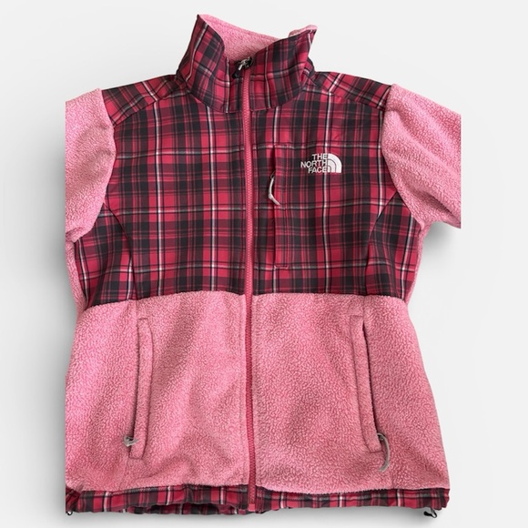 The North Face Pink Plaid Denali Fleece, Small - Picture 2 of 5